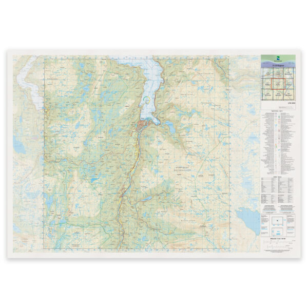 Kartverket - landkart (N50): 31-D Rognan