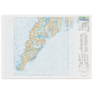 Kartverket - landkart (N50): 34-A Reine