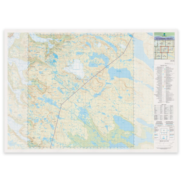 Kartverket - landkart (N50): 34-F Vuodnabahta Hellmobotn