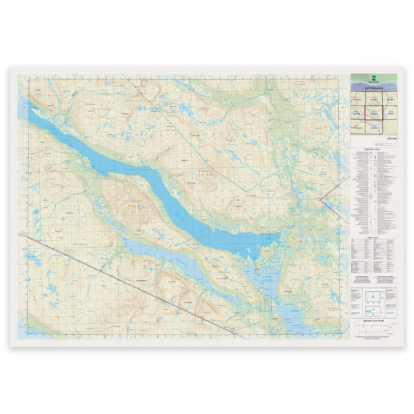 Kartverket - landkart (N50): 36-F Altevatnet
