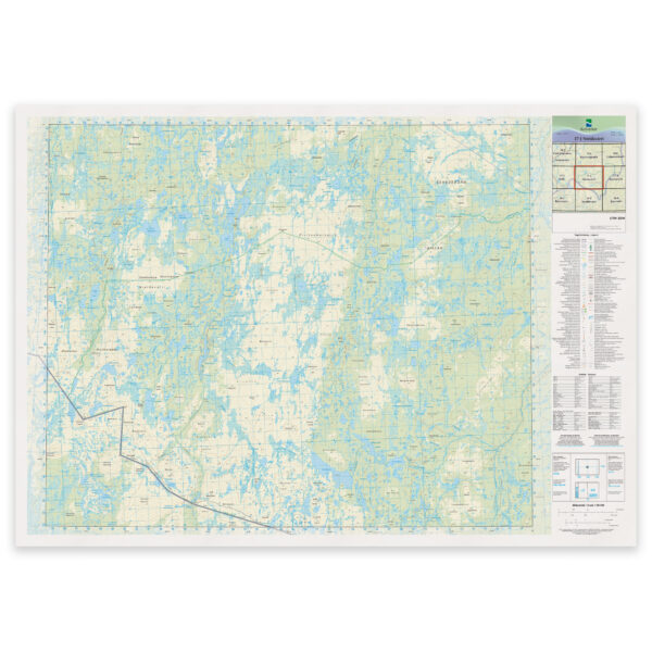Kartverket - landkart (N50): 37-J Nieidavárri