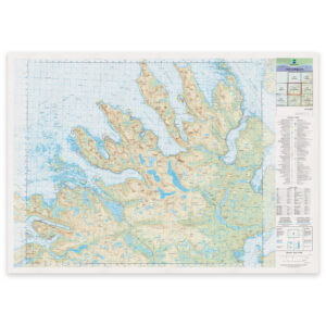 Kartverket - landkart (N50): 39-B Gryllefjorden