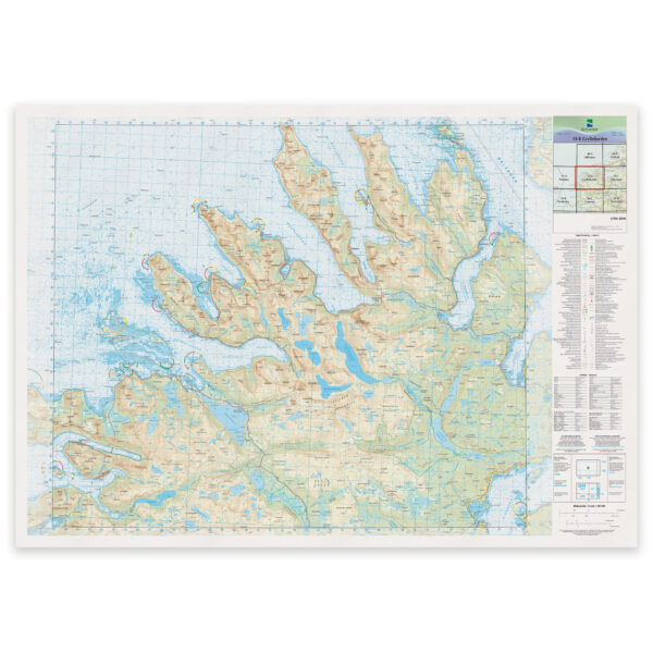 Kartverket - landkart (N50): 39-B Gryllefjorden