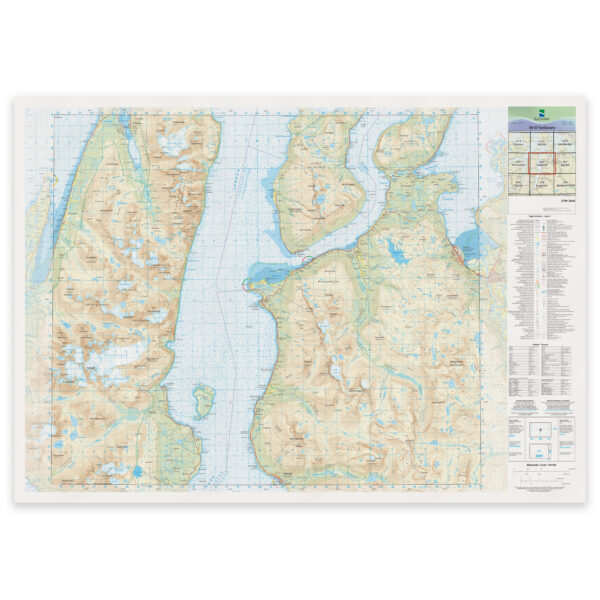 Kartverket - landkart (N50): 40-D Sørkjosen