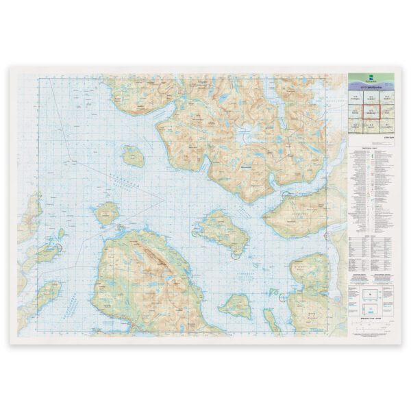 Kartverket - landkart (N50): 41-D Jøkelfjorden