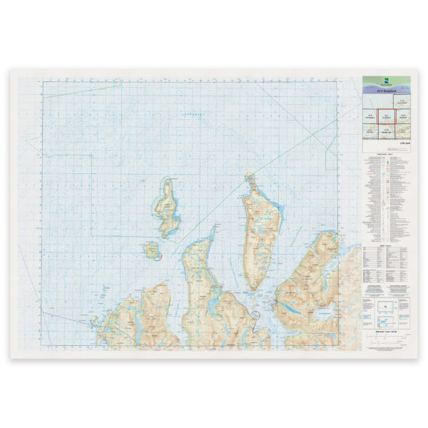Kartverket - landkart (N50): 42-C Bergsfjord