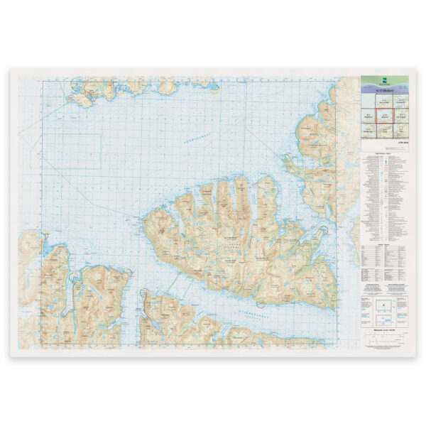 Kartverket - landkart (N50): 42-D Øksfjord