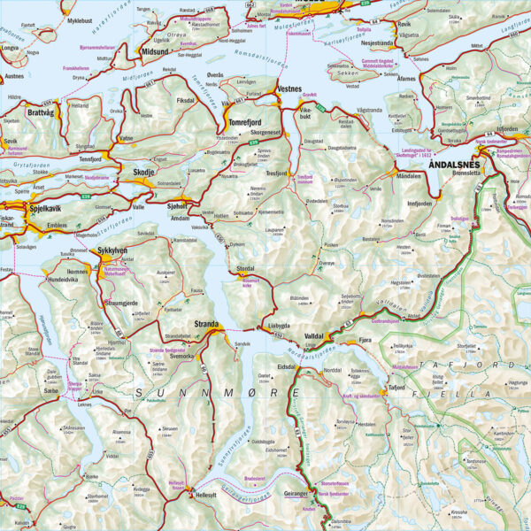 Bil- og turistkart Midt-Norge 1: 350 000 - Image 5