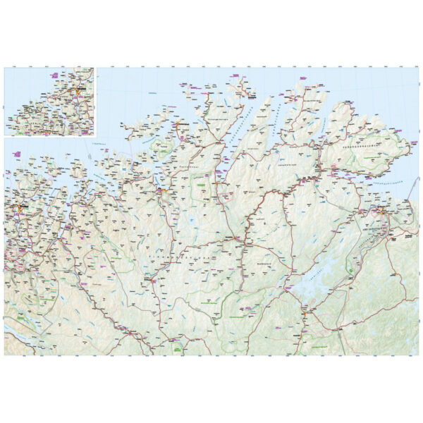 Bil- og turistkart Nord-Norge 1:500 000 - Image 2