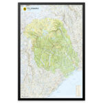 Telemark Drawing Kart over Telemark fylke | Veggkart, plakat eller innrammet