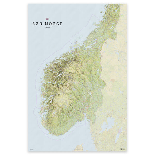 Kart over Sør-Norge – fra Agder til Trøndelag - Image 5