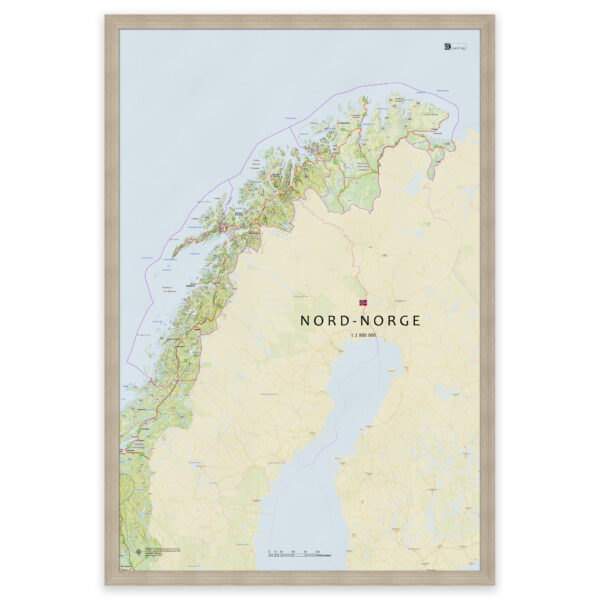Kart over Nord-Norge – Nordland, Troms og Finnmark - Image 6