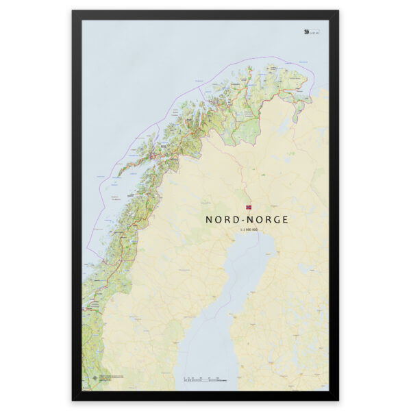 Kart over Nord-Norge – Nordland, Troms og Finnmark - Image 12