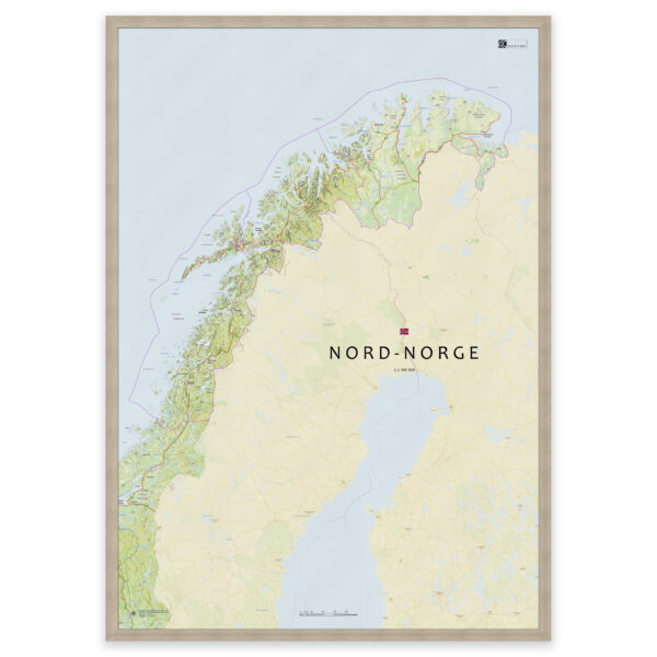 Kart over Nord-Norge – Nordland, Troms og Finnmark - Image 7
