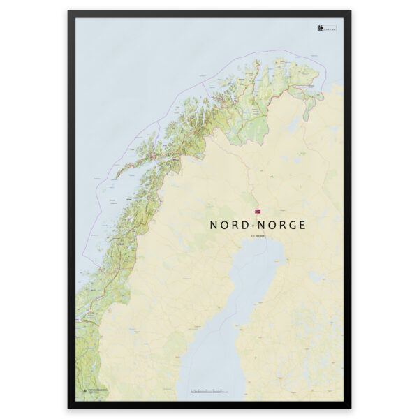 Kart over Nord-Norge – Nordland, Troms og Finnmark - Image 13