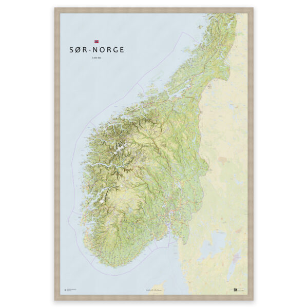 Kart over Sør-Norge – fra Agder til Trøndelag - Image 10