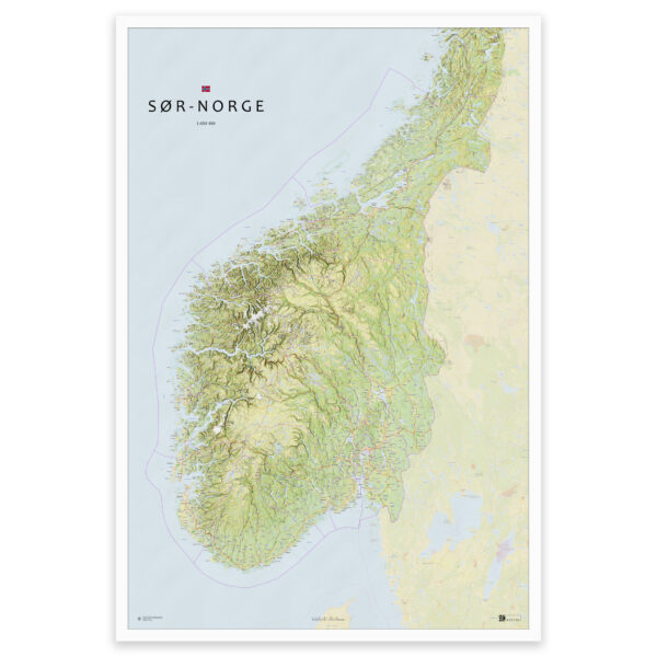 Kart over Sør-Norge – fra Agder til Trøndelag - Image 20