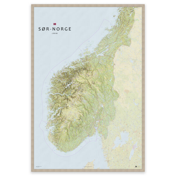 Kart over Sør-Norge – fra Agder til Trøndelag - Image 6