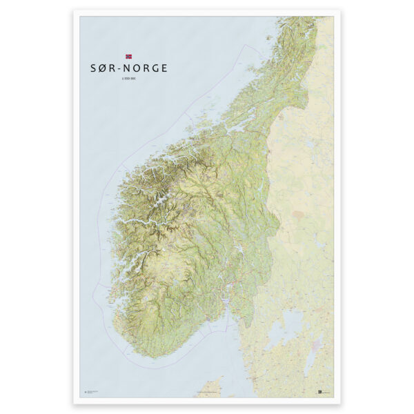 Kart over Sør-Norge – fra Agder til Trøndelag - Image 16