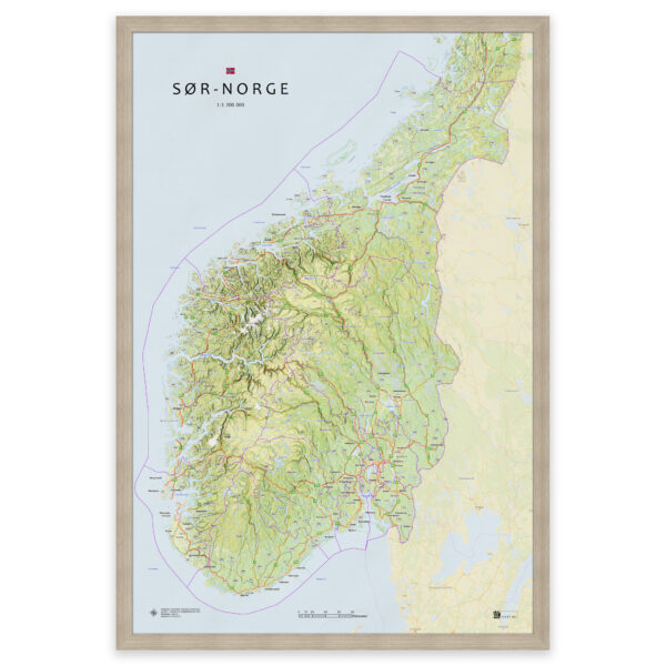 Kart over Sør-Norge – fra Agder til Trøndelag - Image 7