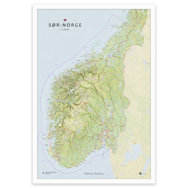 Kart over Sør-Norge – fra Agder til Trøndelag - Image 17