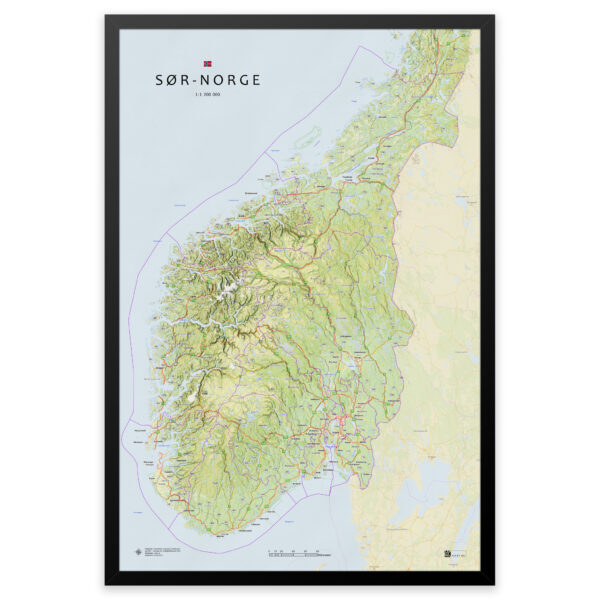 Kart over Sør-Norge – fra Agder til Trøndelag - Image 11