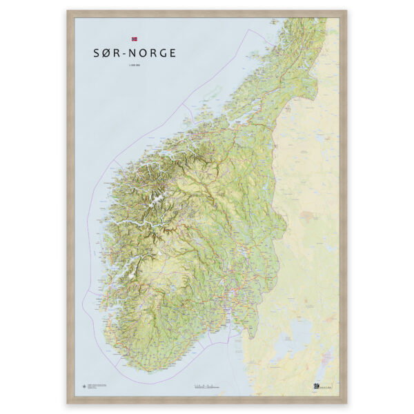 Kart over Sør-Norge – fra Agder til Trøndelag - Image 8