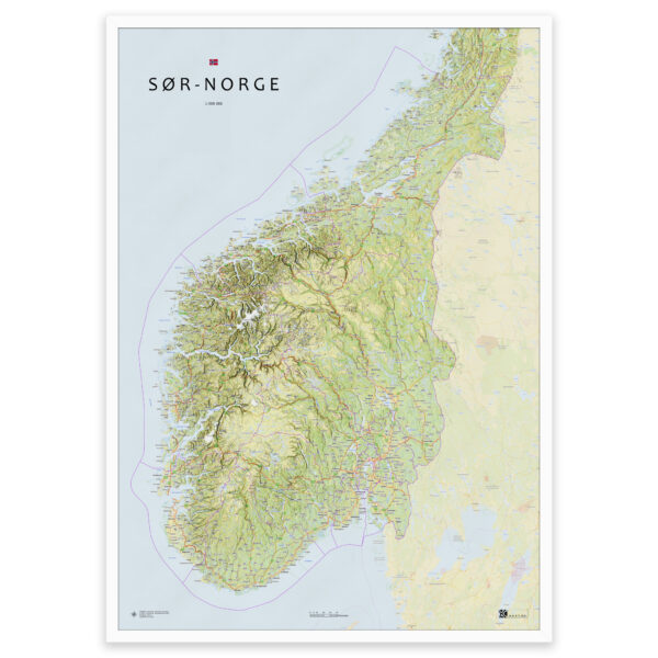 Kart over Sør-Norge – fra Agder til Trøndelag - Image 18