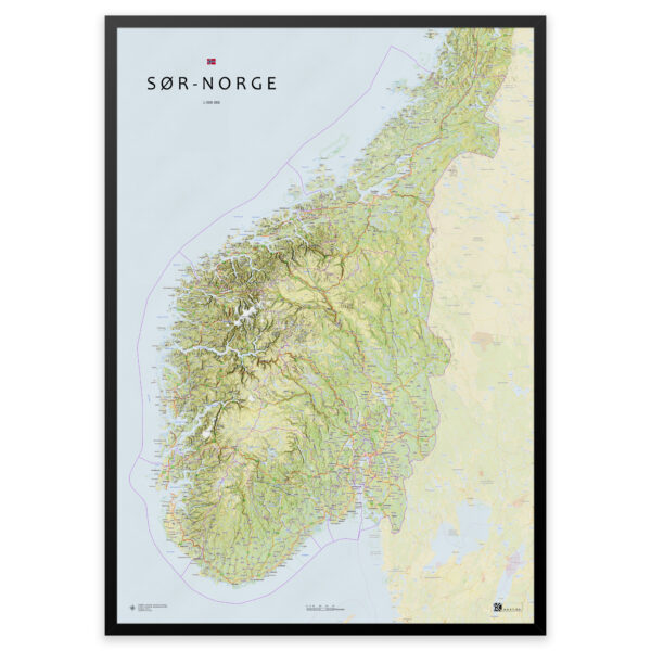 Kart over Sør-Norge – fra Agder til Trøndelag - Image 12