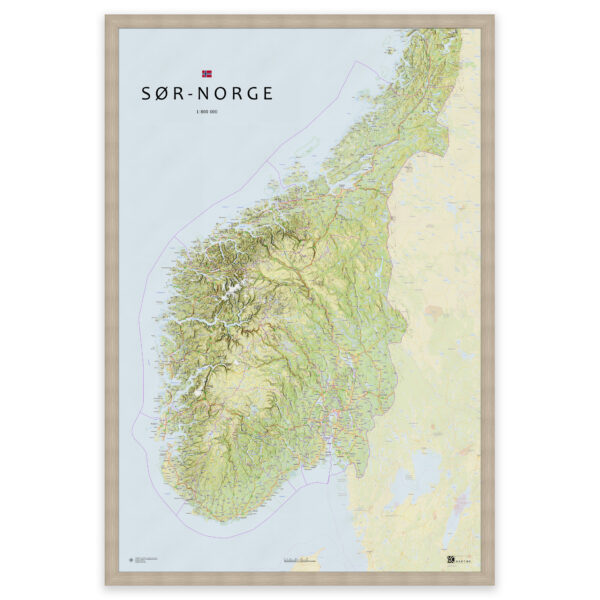 Kart over Sør-Norge – fra Agder til Trøndelag - Image 9