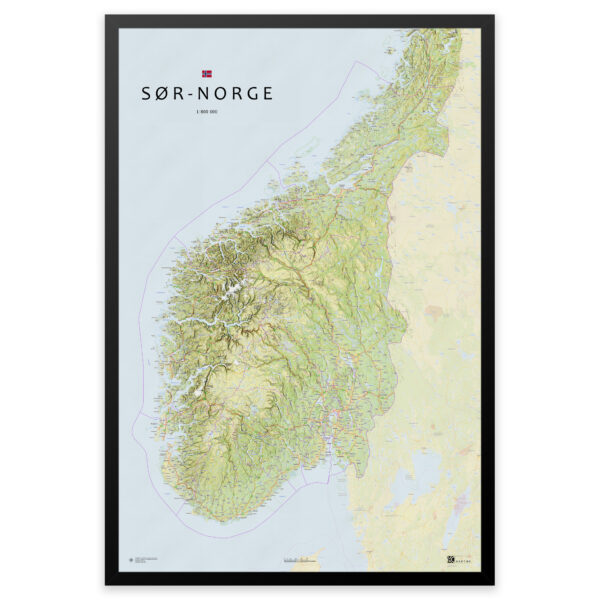 Kart over Sør-Norge – fra Agder til Trøndelag - Image 13