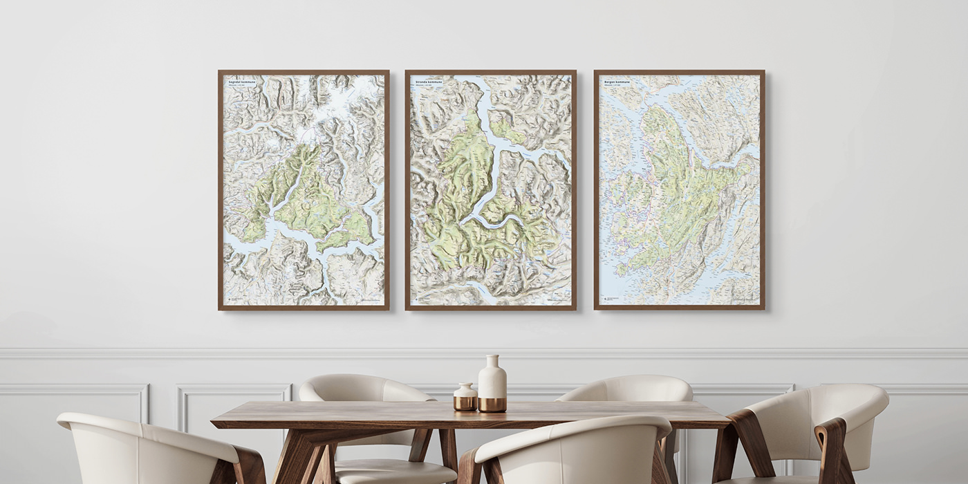 Solnedgang over fjellrygg ved Styggedalstraversen i Jotunheimen