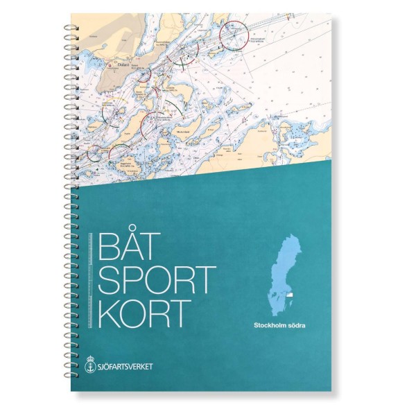 Svensk båtsportkart som dekker den sørlige Stockholm-skjærgården