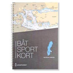 Svensk båtsportkart som dekker den midtre delen av Stockholm-skjærgården