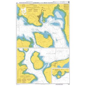 British Admiralty Chart 2568 Harbours in the Orkney Islands