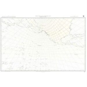 British Admiralty Chart 5097 Gnomonic North Pacific Ocean