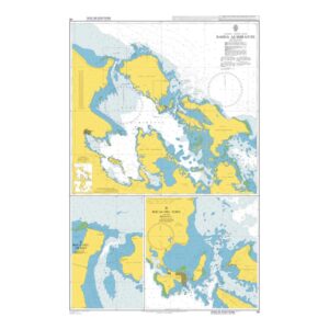 British Admiralty Chart 56 som viser Bahía Almirante og Bocas del Toro i Panama