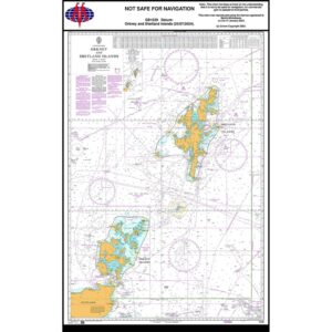 British Admiralty Chart 1239 som viser Orknøyene og Shetlandøyene