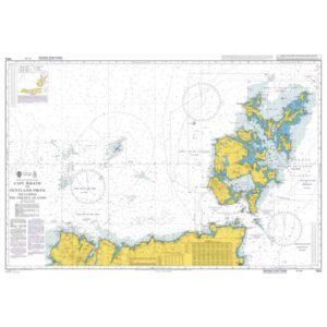 British Admiralty Chart 1954 som viser strekningen fra Cape Wrath til Pentland Firth