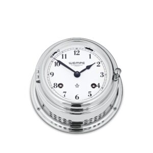 Wempe Bremen II Striking Ship’s Clock 150 mm krom-belagt messing mekanisk gong maritim klokke.