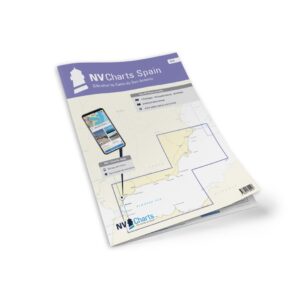 Mockup av NV Charts Spain ES3 sjøkart for Gibraltar til Cabo de San Antonio