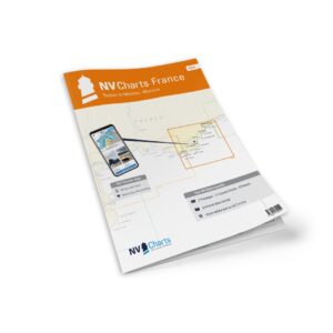 Mockup av NV Charts France FR10 sjøkart for Toulon til Menton & Monaco
