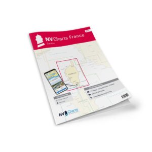 Mockup av NV Charts France FR11 sjøkart for Corsica