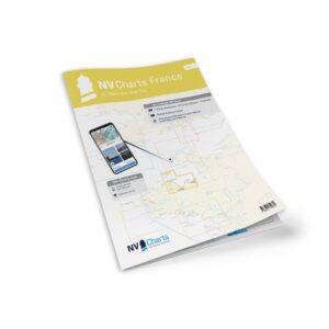 Mockup av NV Charts France FR3 sjøkart for St. Malo til Sept Îles