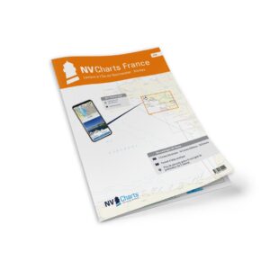 Mockup av NV Charts France FR6 sjøkart for Lorient til Île de Noirmoutier & Nantes