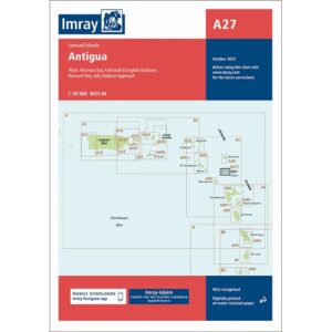 Imray båtsportkart A27 Antigua Karibia