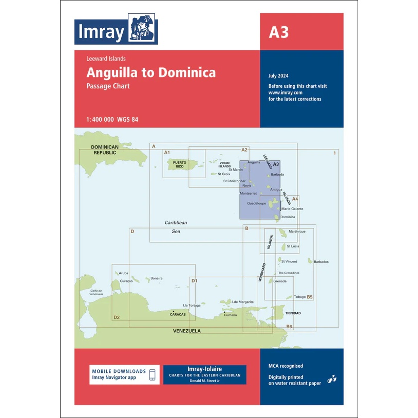 Anguilla to Dominica – Imray A3