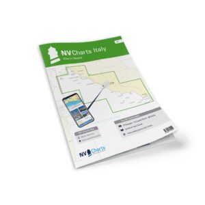 Mockup av NV Charts Italy IT2 sjøkart for Elba til Napoli