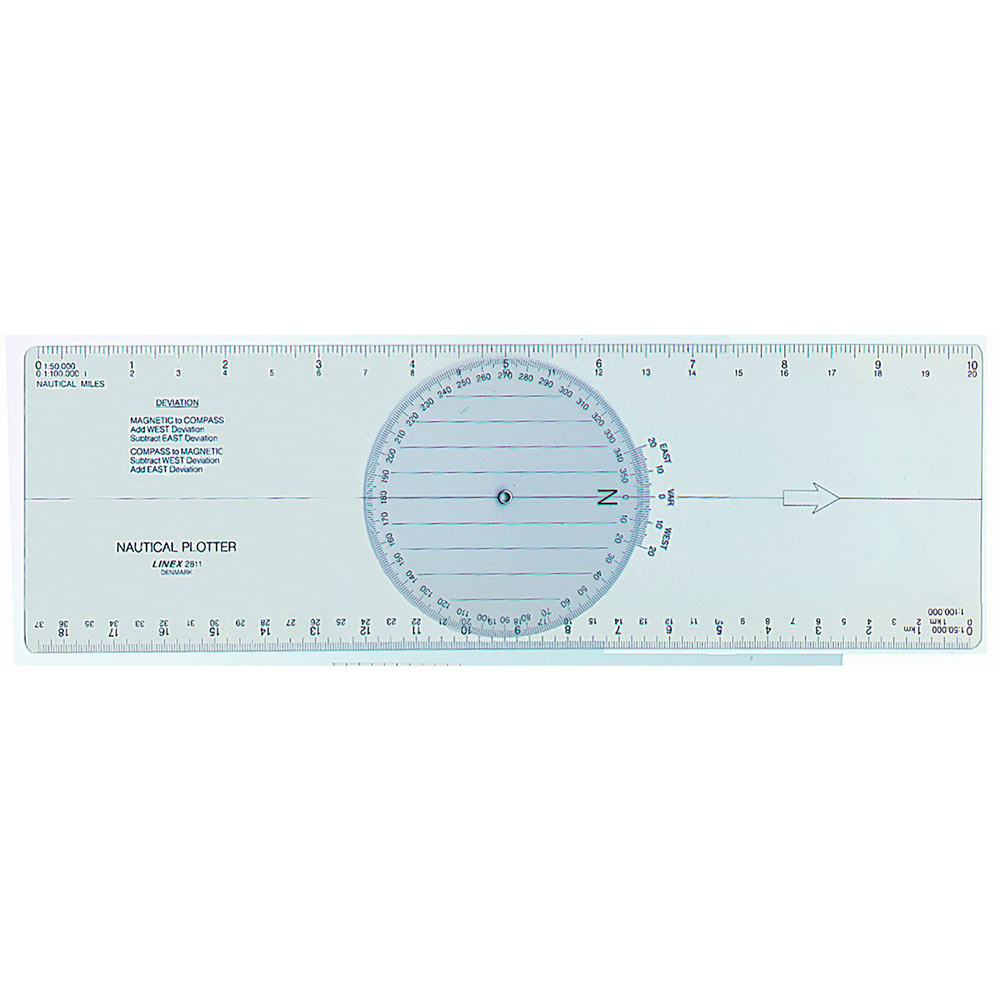 Linex kartplotter med roterende skive og magnetisk skala