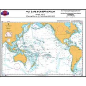 British Admiralty planleggingskart Chart 4002 som viser Stillehavet
